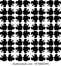  Geometric vector pattern with triangular elements. abstract ornament for wallpapers and backgrounds. Black and white colors.