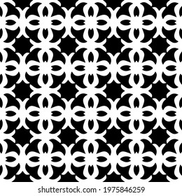  Geometric vector pattern with triangular elements. abstract ornament for wallpapers and backgrounds. Black and white colors.