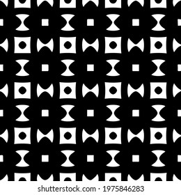  Geometric vector pattern with triangular elements. abstract ornament for wallpapers and backgrounds. Black and white colors.