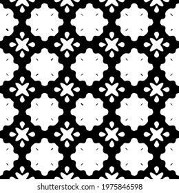  Geometric vector pattern with triangular elements. abstract ornament for wallpapers and backgrounds. Black and white colors.