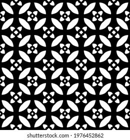  Geometric vector pattern with triangular elements. abstract picture for wallpapers and backgrounds. Black and white ornament.
