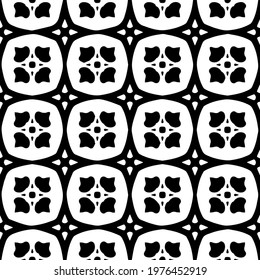  Geometric vector pattern with triangular elements. abstract picture for wallpapers and backgrounds. Black and white ornament.
