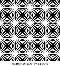  Geometric vector pattern with triangular elements. abstract picture for wallpapers and backgrounds. Black and white ornament.