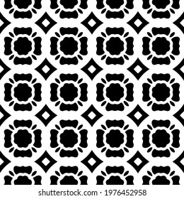  Geometric vector pattern with triangular elements. abstract picture for wallpapers and backgrounds. Black and white ornament.
