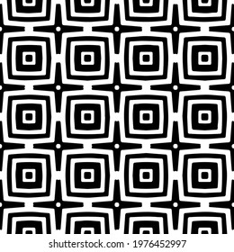  Geometric vector pattern with triangular elements. abstract picture for wallpapers and backgrounds. Black and white ornament.