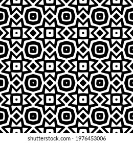  Geometric vector pattern with triangular elements. abstract picture for wallpapers and backgrounds. Black and white ornament.