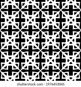  Geometric vector pattern with triangular elements. abstract picture for wallpapers and backgrounds. Black and white ornament.