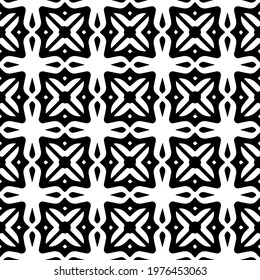  Geometric vector pattern with triangular elements. abstract picture for wallpapers and backgrounds. Black and white ornament.