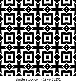  Geometric vector pattern with triangular elements. abstract picture for wallpapers and backgrounds. Black and white ornament.