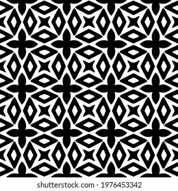  Geometric vector pattern with triangular elements. abstract picture for wallpapers and backgrounds. Black and white ornament.