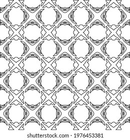  Geometric vector pattern with triangular elements. abstract picture for wallpapers and backgrounds. Black and white ornament.