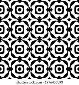  Geometric vector pattern with triangular elements. abstract picture for wallpapers and backgrounds. Black and white ornament.
