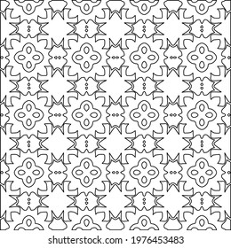  Geometric vector pattern with triangular elements. abstract picture for wallpapers and backgrounds. Black and white ornament.