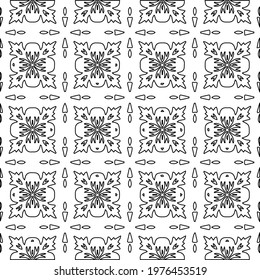  Geometric vector pattern with triangular elements. abstract picture for wallpapers and backgrounds. Black and white ornament.