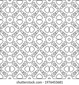  Geometric vector pattern with triangular elements. abstract picture for wallpapers and backgrounds. Black and white ornament.