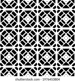  Geometric vector pattern with triangular elements. abstract picture for wallpapers and backgrounds. Black and white ornament.