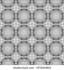  Geometric vector pattern with triangular elements. abstract picture for wallpapers and backgrounds. Black and white ornament.