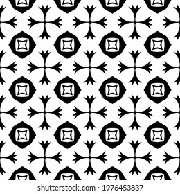  Geometric vector pattern with triangular elements. abstract picture for wallpapers and backgrounds. Black and white ornament.