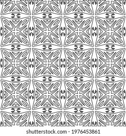  Geometric vector pattern with triangular elements. abstract picture for wallpapers and backgrounds. Black and white ornament.