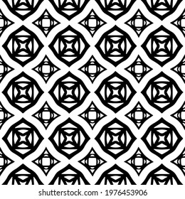  Geometric vector pattern with triangular elements. abstract picture for wallpapers and backgrounds. Black and white ornament.