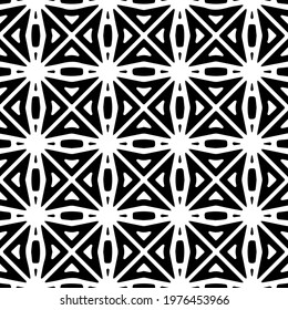  Geometric vector pattern with triangular elements. abstract picture for wallpapers and backgrounds. Black and white ornament.