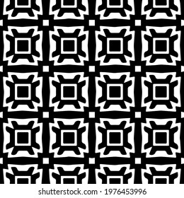  Geometric vector pattern with triangular elements. abstract picture for wallpapers and backgrounds. Black and white ornament.