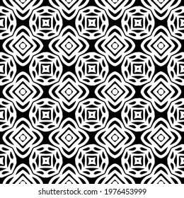  Geometric vector pattern with triangular elements. abstract picture for wallpapers and backgrounds. Black and white ornament.