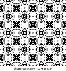  Geometric vector pattern with triangular elements. abstract picture for wallpapers and backgrounds. Black and white ornament.