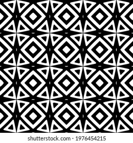  Geometric vector pattern with triangular elements. abstract picture for wallpapers and backgrounds. Black and white ornament.