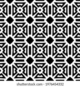  Geometric vector pattern with triangular elements. abstract picture for wallpapers and backgrounds. Black and white ornament.