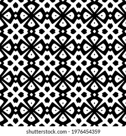  Geometric vector pattern with triangular elements. abstract picture for wallpapers and backgrounds. Black and white ornament.