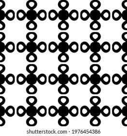  Geometric vector pattern with triangular elements. abstract picture for wallpapers and backgrounds. Black and white ornament.