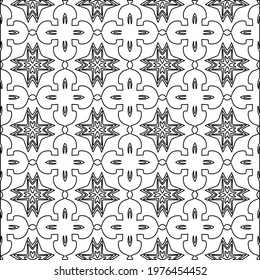  Geometric vector pattern with triangular elements. abstract picture for wallpapers and backgrounds. Black and white ornament.