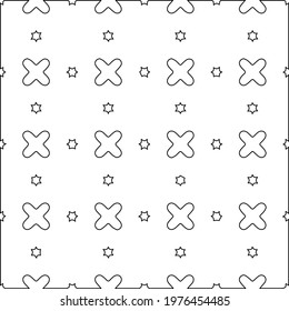  Geometric vector pattern with triangular elements. abstract picture for wallpapers and backgrounds. Black and white ornament.