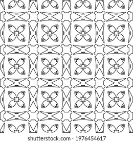  Geometric vector pattern with triangular elements. abstract picture for wallpapers and backgrounds. Black and white ornament.