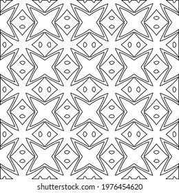  Geometric vector pattern with triangular elements. abstract picture for wallpapers and backgrounds. Black and white ornament.