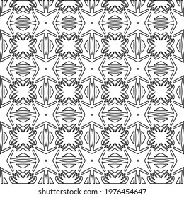  Geometric vector pattern with triangular elements. abstract picture for wallpapers and backgrounds. Black and white ornament.