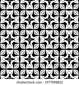 
 Geometric vector pattern with triangular elements. abstract picture for wallpapers and backgrounds. Black and white ornament.

