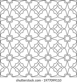 Geometric vector pattern with triangular elements. abstract picture for wallpapers and backgrounds. Black and white ornament.