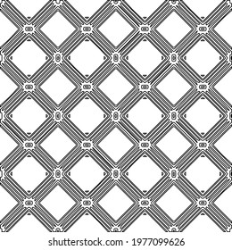 
 Geometric vector pattern with triangular elements. abstract picture for wallpapers and backgrounds. Black and white ornament.
