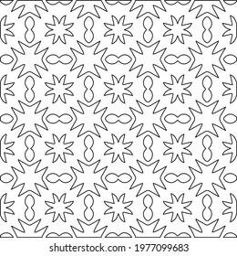 Geometric vector pattern with triangular elements. abstract picture for wallpapers and backgrounds. Black and white ornament.