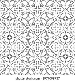 Geometric vector pattern with triangular elements. abstract picture for wallpapers and backgrounds. Black and white ornament.