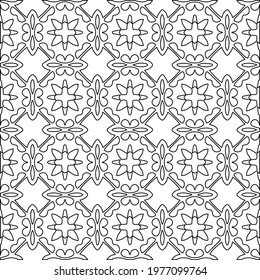 Geometric vector pattern with triangular elements. abstract picture for wallpapers and backgrounds. Black and white ornament.