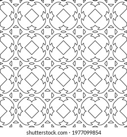  Geometric vector pattern with triangular elements. abstract picture for wallpapers and backgrounds. Black and white ornament.
