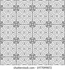 
 Geometric vector pattern with triangular elements. abstract picture for wallpapers and backgrounds. Black and white ornament.
