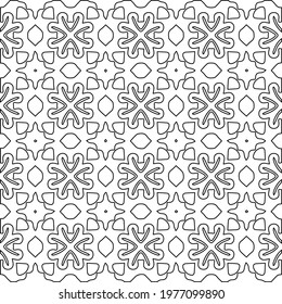Geometric vector pattern with triangular elements. abstract picture for wallpapers and backgrounds. Black and white ornament.