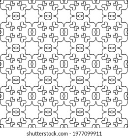 Geometric vector pattern with triangular elements. abstract picture for wallpapers and backgrounds. Black and white ornament.