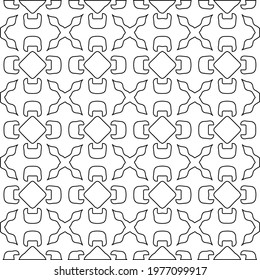 Geometric vector pattern with triangular elements. abstract picture for wallpapers and backgrounds. Black and white ornament.