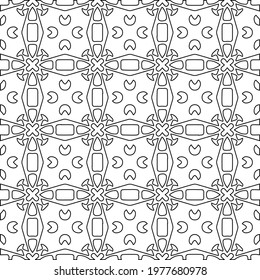  Geometric vector pattern with triangular elements. abstract picture for wallpapers and backgrounds. Black and white ornament.
