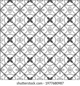  Geometric vector pattern with triangular elements. abstract picture for wallpapers and backgrounds. Black and white ornament.
